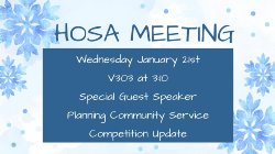 Hosa Meting January 21